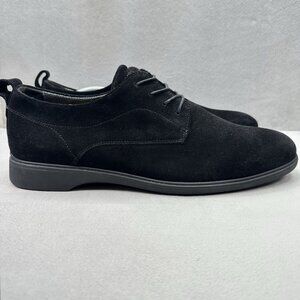 Amberjack The Original Mens Size 13 (M) Oxford Black Italian Suede Comfort Shoes